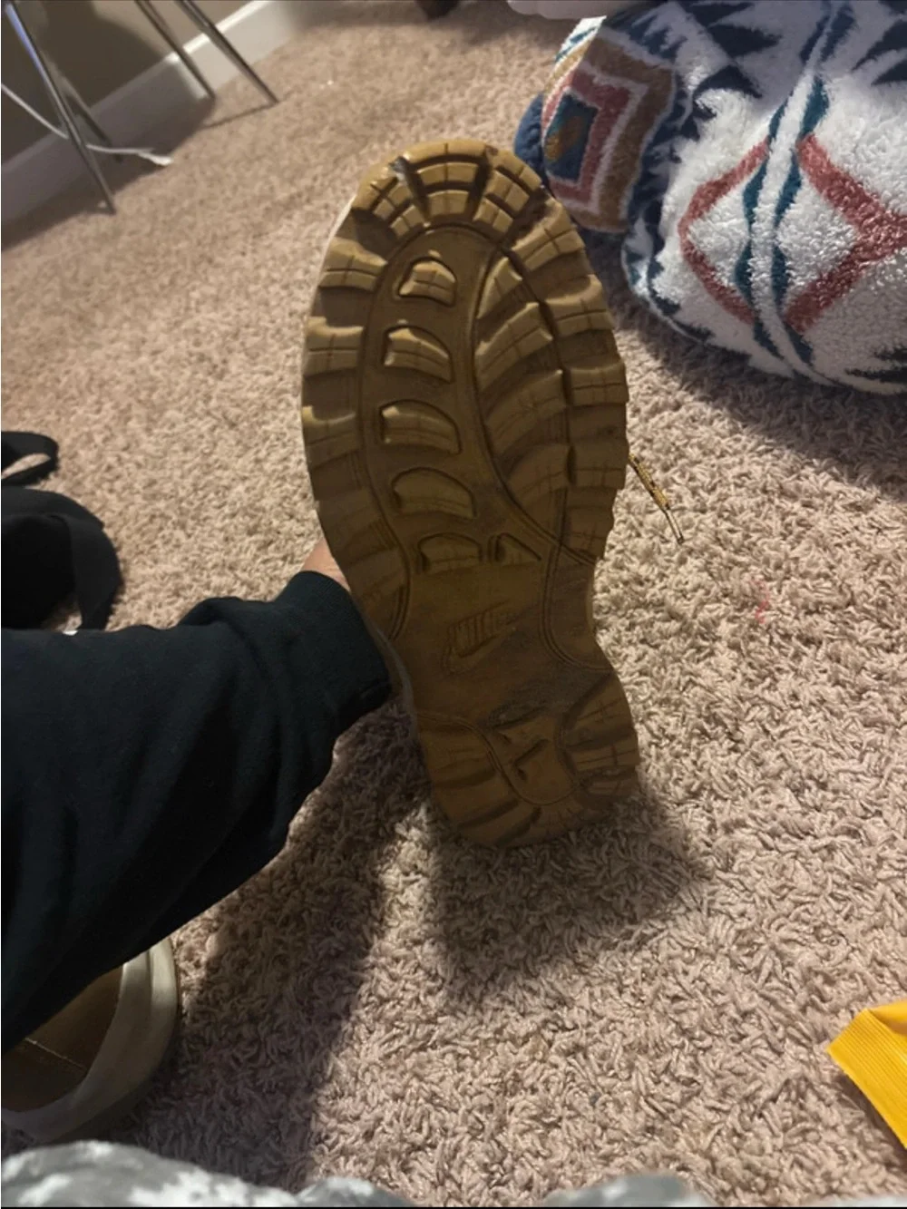 Nike Men's Wheat Brown Work-Style Hiking Boots